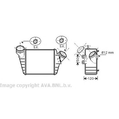 Foto Intercooler AVA QUALITY COOLING VW4219