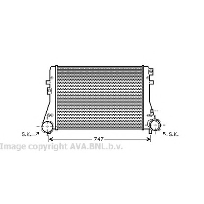 Photo Intercooler, charger AVA QUALITY COOLING VW4227