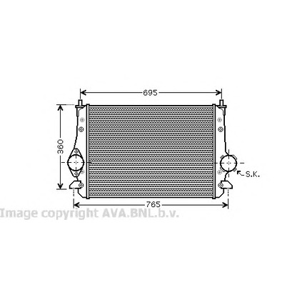 Фото Интеркулер AVA QUALITY COOLING VW4251