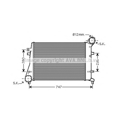 Foto Intercooler AVA QUALITY COOLING VW4268