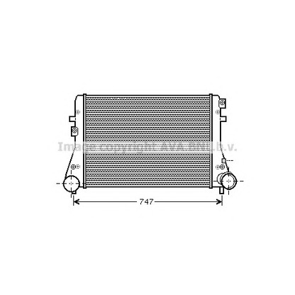 Foto Ladeluftkühler AVA QUALITY COOLING VW4306