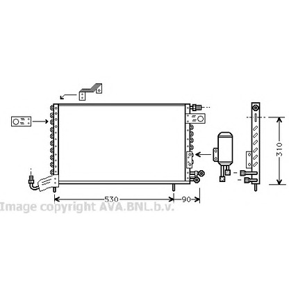 Zdjęcie Skraplacz, klimatyzacja AVA QUALITY COOLING VW5142