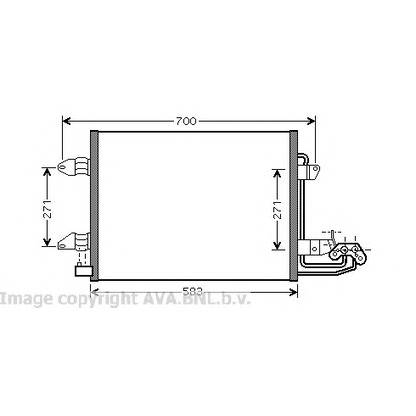 Photo Condenseur, climatisation AVA QUALITY COOLING VW5211