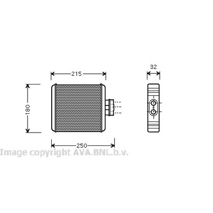 Photo Heat Exchanger, interior heating AVA QUALITY COOLING VW6196