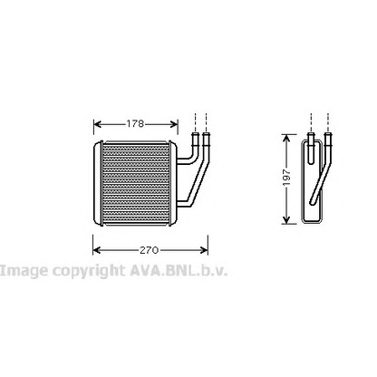 Foto Radiador de calefacción AVA QUALITY COOLING VW6203