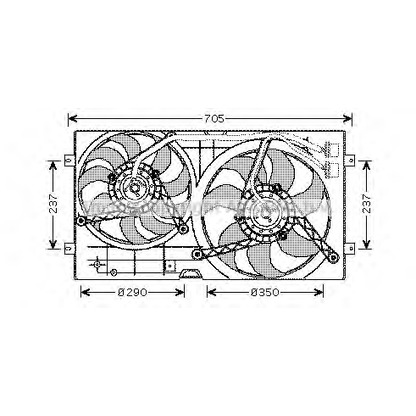 Foto Ventola, Raffreddamento motore AVA QUALITY COOLING VW7503