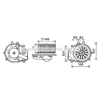 Foto Ventilatore abitacolo AVA QUALITY COOLING VW8352