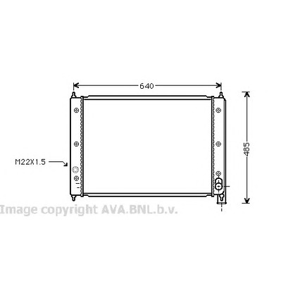 Foto Radiador, refrigeración del motor AVA QUALITY COOLING VWA2034