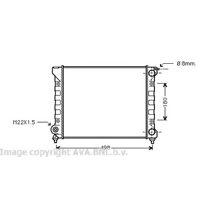 Фото Радиатор, охлаждение двигателя AVA QUALITY COOLING VWA2040