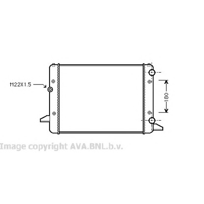 Photo Radiateur, refroidissement du moteur AVA QUALITY COOLING VWA2120