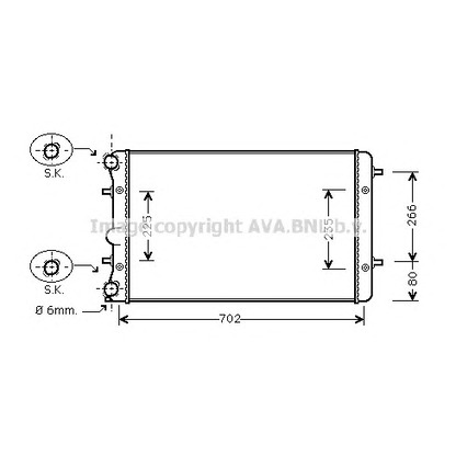 Foto Kühler, Motorkühlung AVA QUALITY COOLING VWA2286