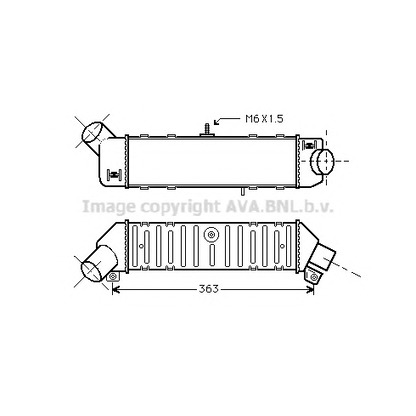 Photo Intercooler, échangeur AVA QUALITY COOLING VWA4162