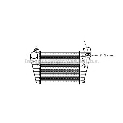 Foto Radiador de aire de admisión AVA QUALITY COOLING VWA4200