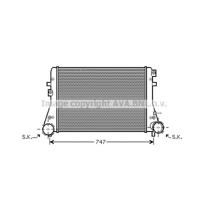 Photo Intercooler, charger AVA QUALITY COOLING VWA4227