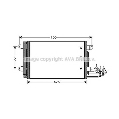 Photo Condenser, air conditioning AVA QUALITY COOLING VWA5269