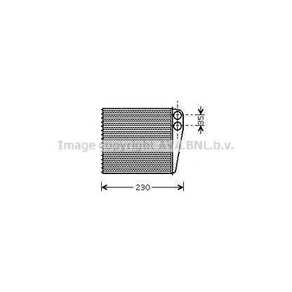 Photo Heat Exchanger, interior heating AVA QUALITY COOLING VWA6229