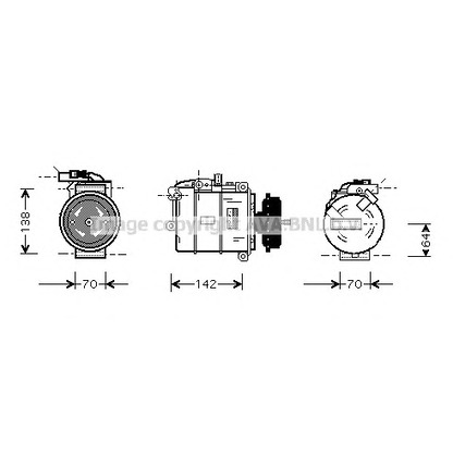 Фото Компрессор, кондиционер AVA QUALITY COOLING VWAK087