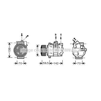 Photo Compresseur, climatisation AVA QUALITY COOLING VWAK220