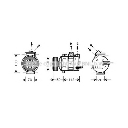 Foto Compresor, aire acondicionado AVA QUALITY COOLING VWAK266