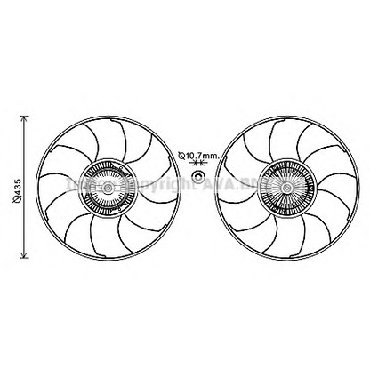 Photo Clutch, radiator fan AVA QUALITY COOLING VWC332