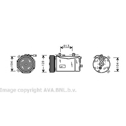 Foto Compresor, aire acondicionado AVA QUALITY COOLING VWK164