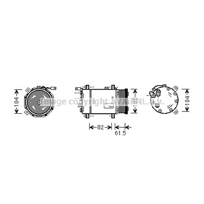 Foto Compresor, aire acondicionado AVA QUALITY COOLING VWK167