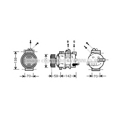 Photo Compressor, air conditioning AVA QUALITY COOLING VWK284