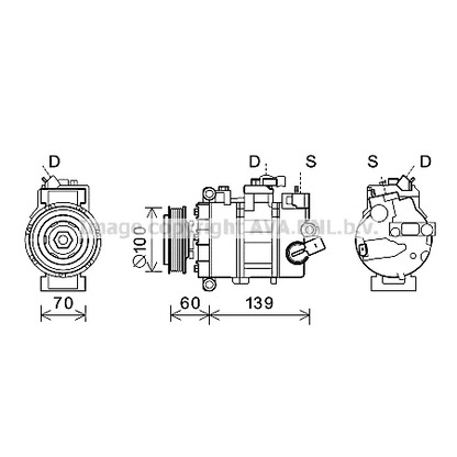 Foto Compresor, aire acondicionado AVA QUALITY COOLING VWK356