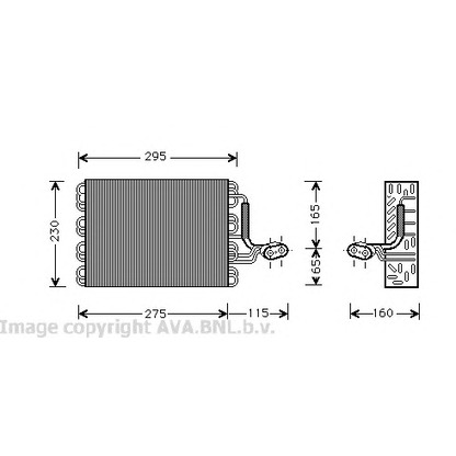 Foto Verdampfer, Klimaanlage AVA QUALITY COOLING VWV168