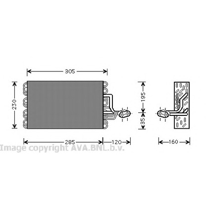 Foto Verdampfer, Klimaanlage AVA QUALITY COOLING VWV186