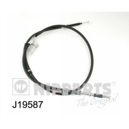 Foto Cable de accionamiento, freno de estacionamiento NIPPARTS J19587