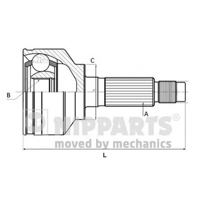 Photo Jeu de joints, arbre de transmission NIPPARTS J2820508