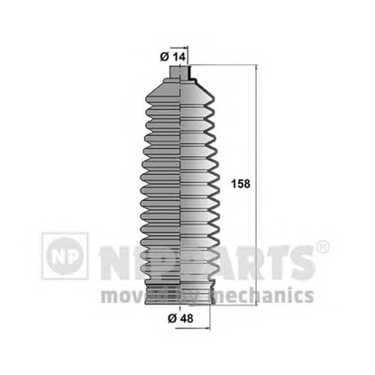 Foto Juego de fuelles, dirección NIPPARTS J2840302