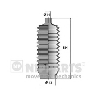 Photo Bellow Set, steering NIPPARTS J2845000