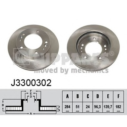 Photo Disque de frein NIPPARTS J3300302