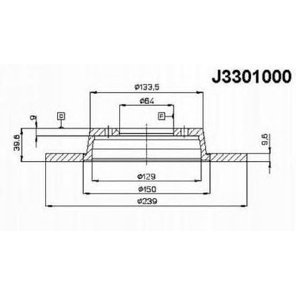 Фото Тормозной диск NIPPARTS J3301000