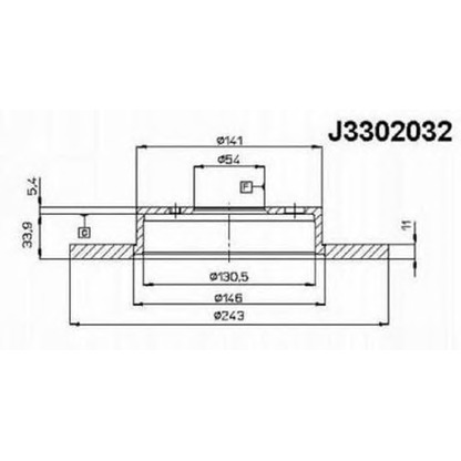 Фото Тормозной диск NIPPARTS J3302032