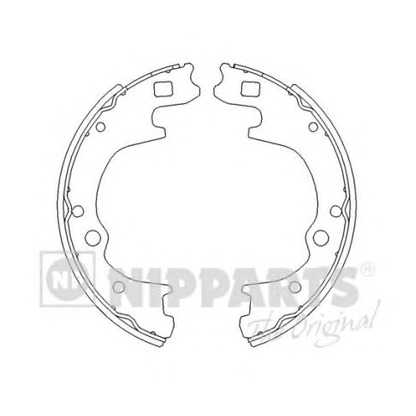 Photo Brake Shoe Set NIPPARTS J3503034