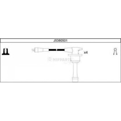 Foto Juego de cables de encendido NIPPARTS J5380501