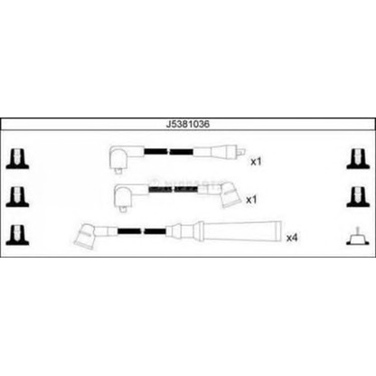 Foto Juego de cables de encendido NIPPARTS J5381036