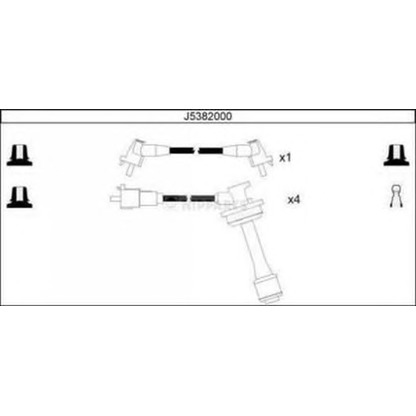 Фото Комплект проводов зажигания NIPPARTS J5382000