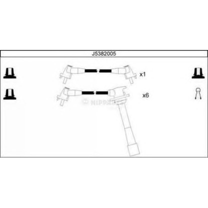 Foto Juego de cables de encendido NIPPARTS J5382005