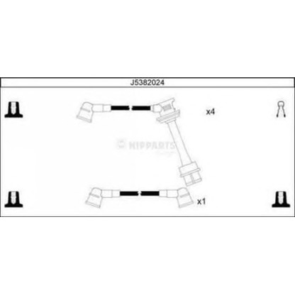 Foto Juego de cables de encendido NIPPARTS J5382024