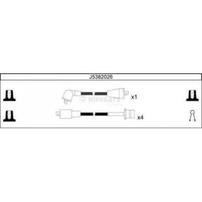 Foto Juego de cables de encendido NIPPARTS J5382026