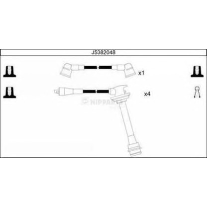 Foto Kit cavi accensione NIPPARTS J5382048