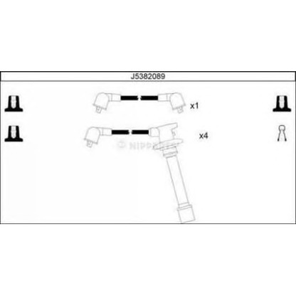 Foto Kit cavi accensione NIPPARTS J5382089