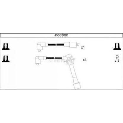 Foto Juego de cables de encendido NIPPARTS J5383001