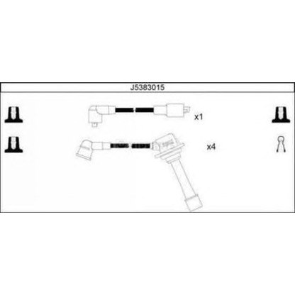 Foto Juego de cables de encendido NIPPARTS J5383015