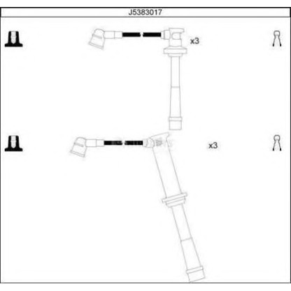 Foto Zündleitungssatz NIPPARTS J5383017