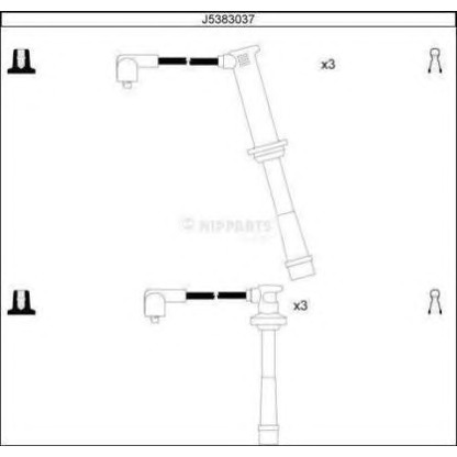 Foto Juego de cables de encendido NIPPARTS J5383037